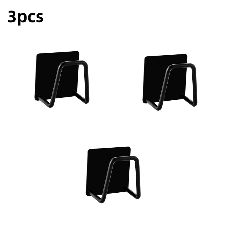 Adhesive Stainless-Steel Sponge & Dishcloth Holder Rack for Kitchen Sink