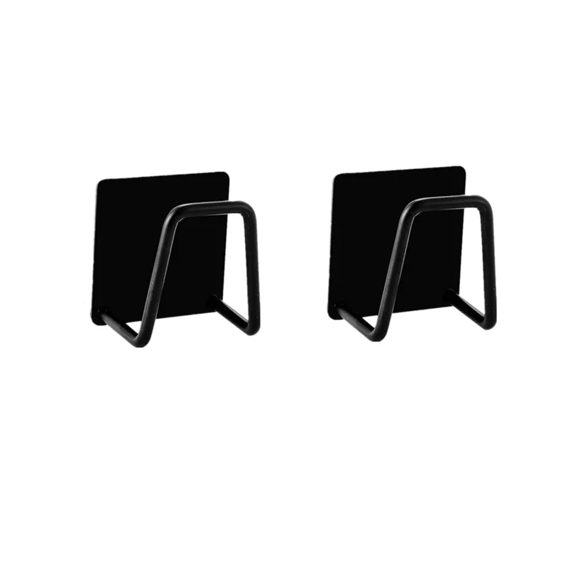 Adhesive Stainless-Steel Sponge & Dishcloth Holder Rack for Kitchen Sink