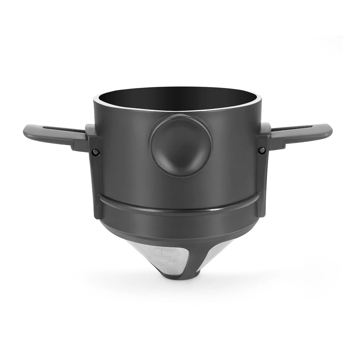 Foldable Stainless Pour-Over Coffee Dripper — Collapsible Filter Cone