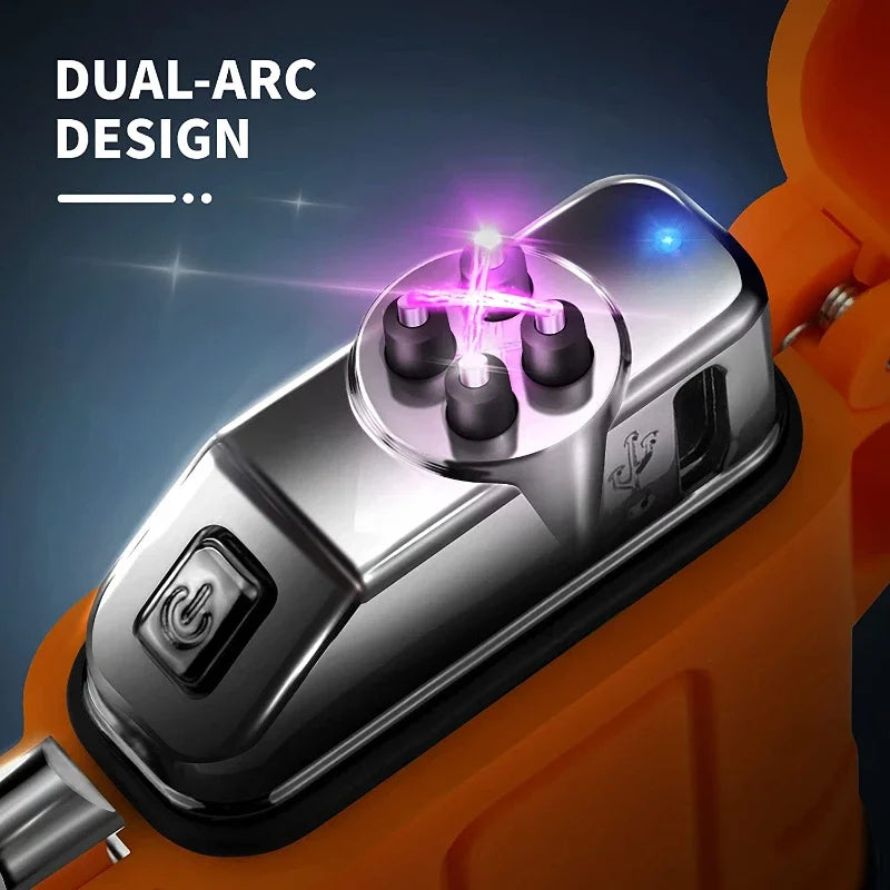 Rechargeable Double Arc Lighter — Windproof Plasma