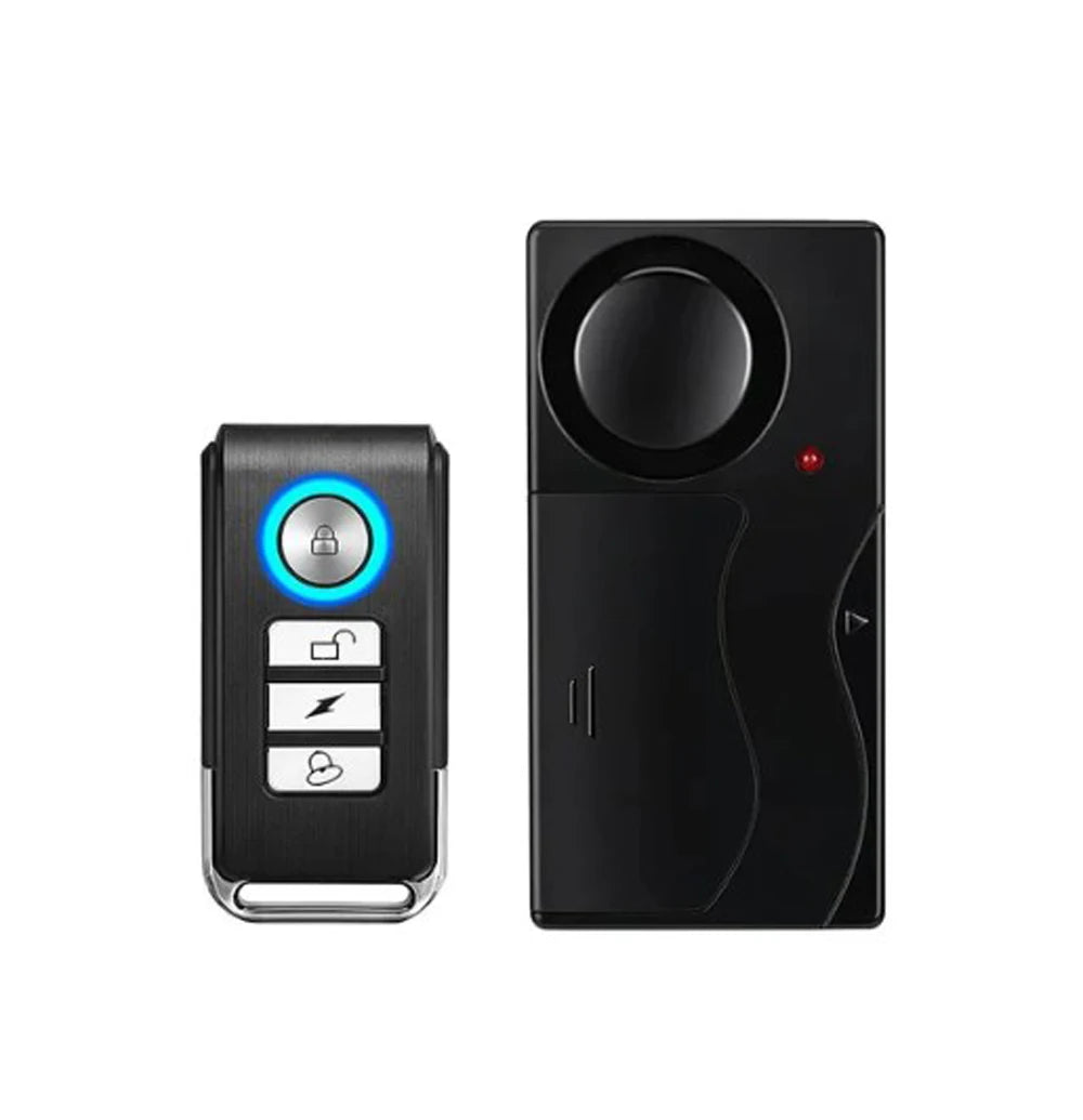 Wireless Vibration Alarm with Remote — 110dB