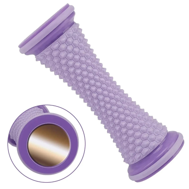 Spiky Handheld Muscle Roller — Portable Manual Massage Roller Ball