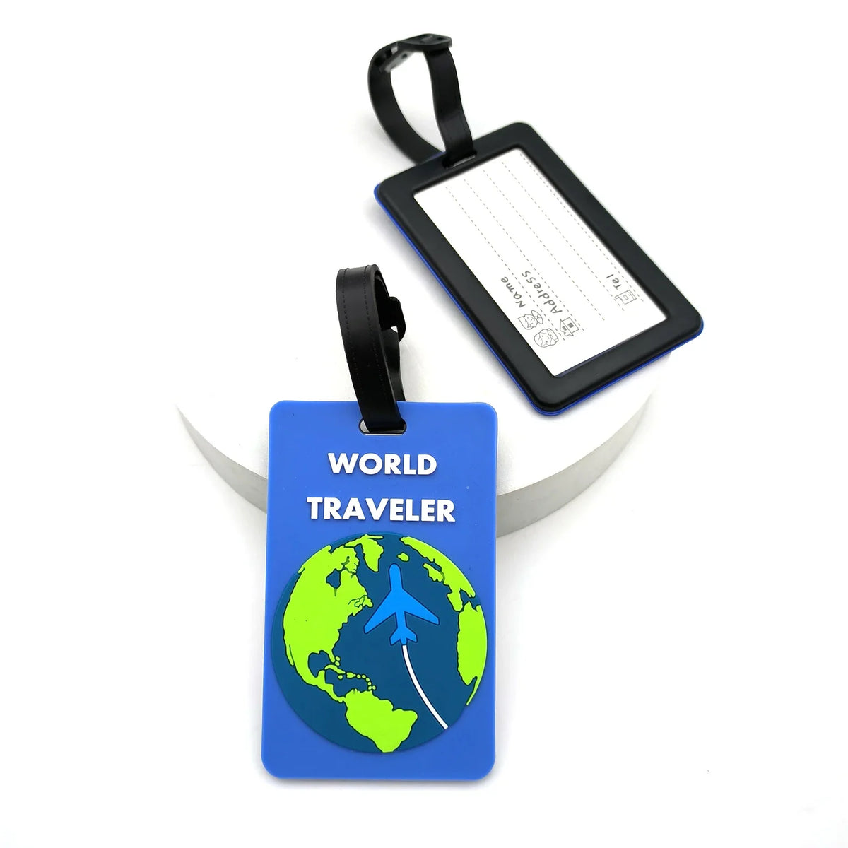 Silicone Luggage Tag — Durable ID Bag Tag for Suitcases & Backpacks