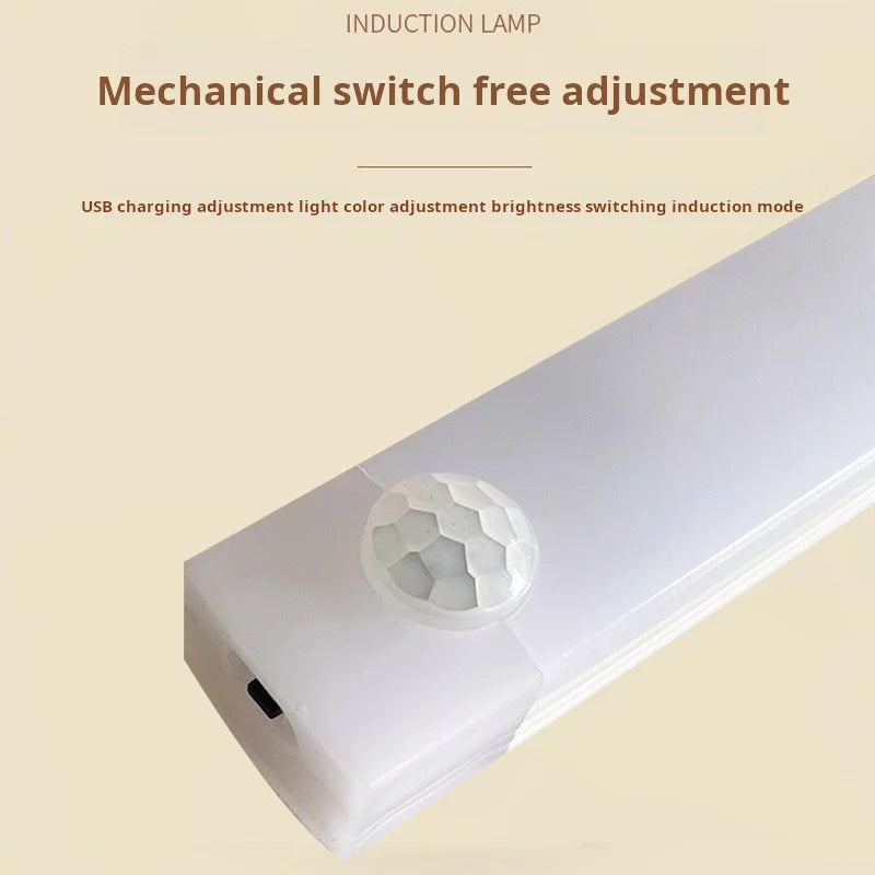 Rechargeable Motion-Sensor LED Cabinet Light Bar — USB Wireless Closet & Under-Cabinet Light