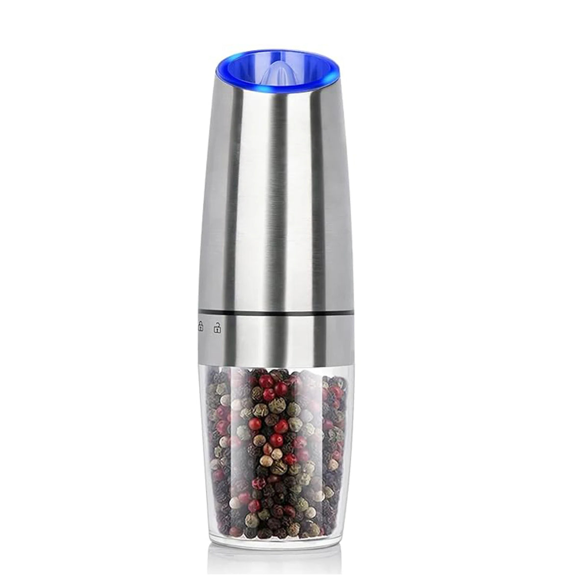 Gravity Electric Salt & Pepper Grinder — Automatic One-Hand Mill