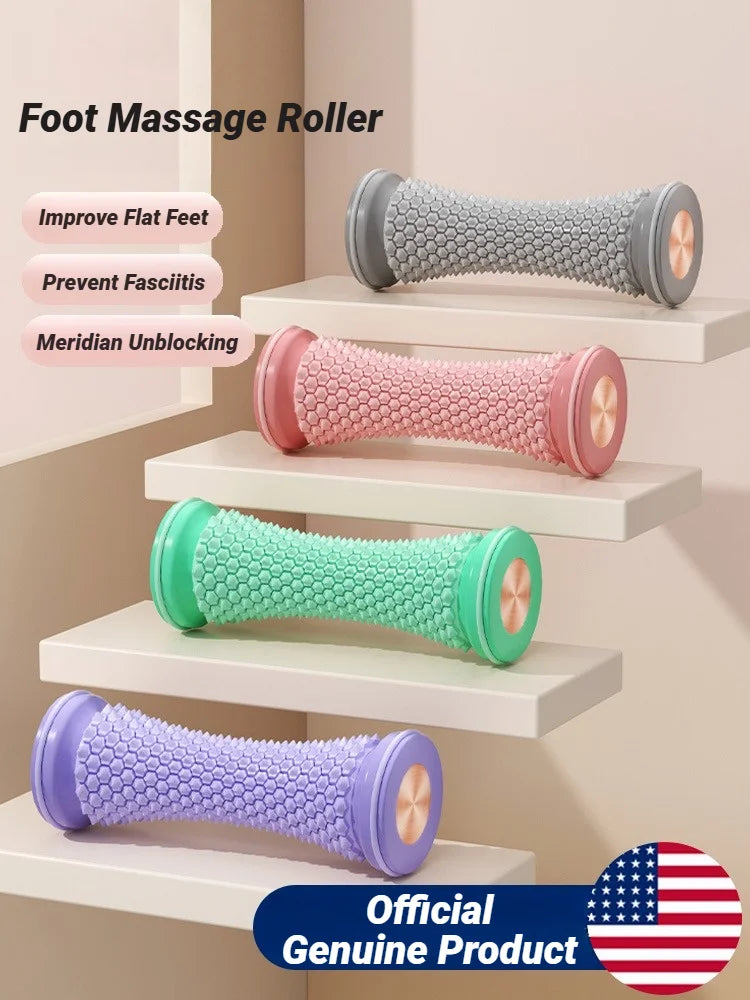 Spiky Handheld Muscle Roller — Portable Manual Massage Roller Ball