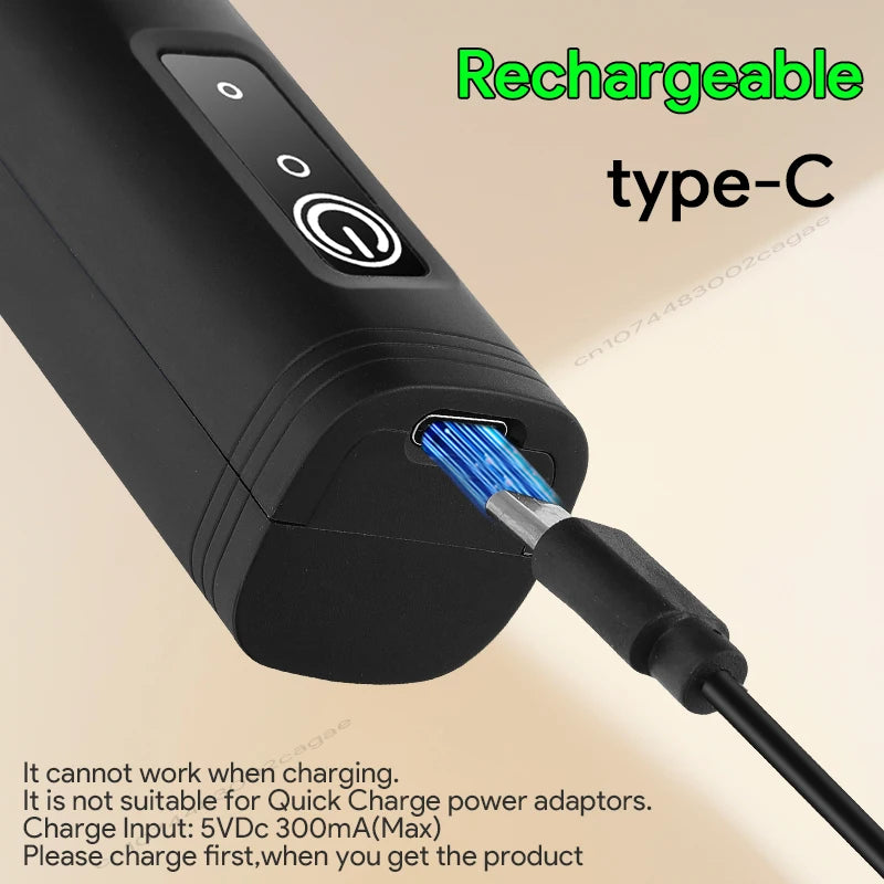 Rechargeable Electric Milk Frother — 3-Speed USB Coffee Whisk