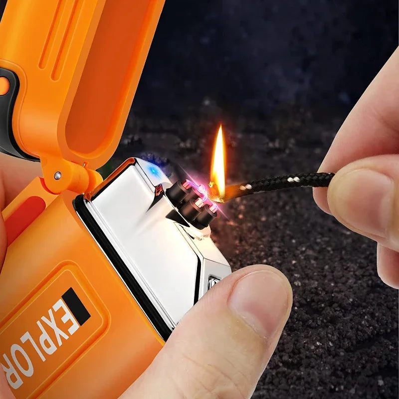 Rechargeable Double Arc Lighter — Windproof Plasma