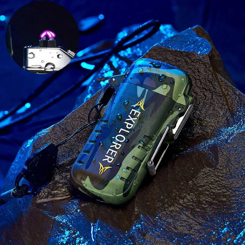 Rechargeable Double Arc Lighter — Windproof Plasma