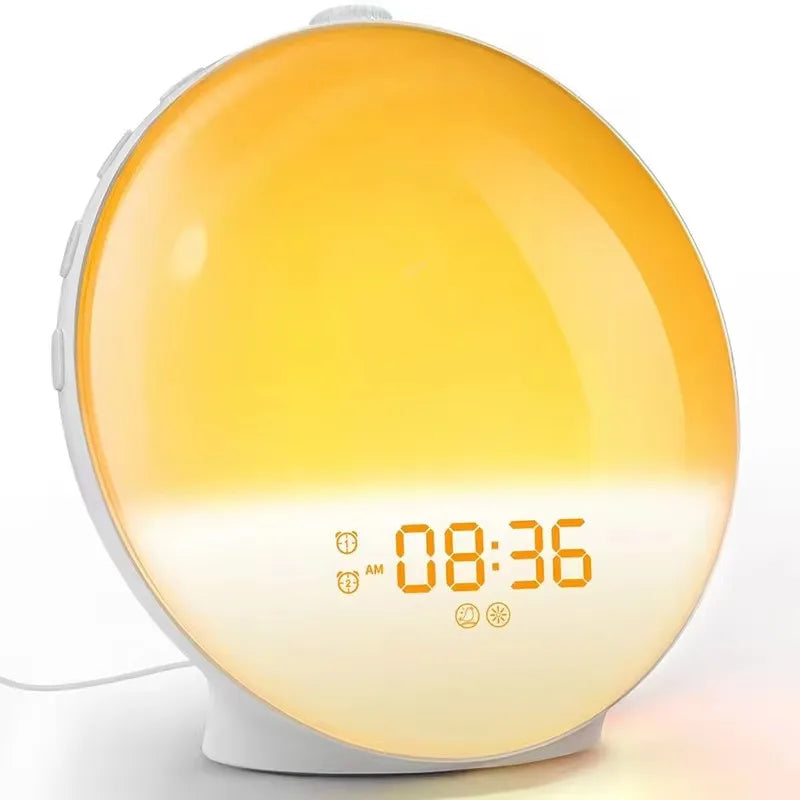 Sunrise Wake-Up Light Alarm Clock with FM Radio