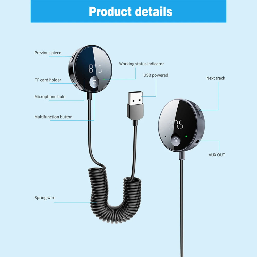 Bluetooth FM Transmitter & Receiver — Car Audio