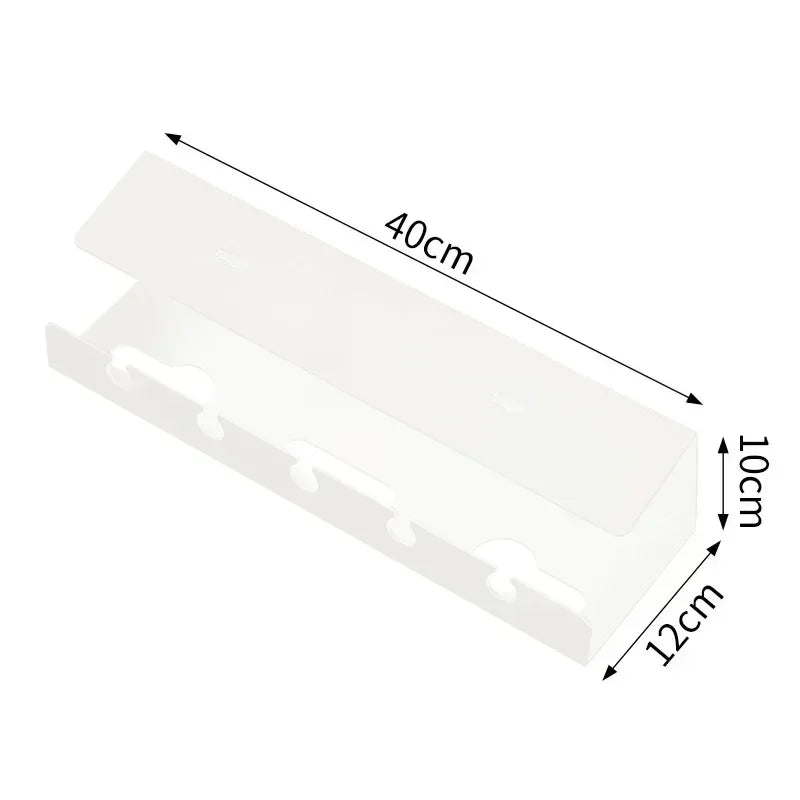 No-Drill Under-Desk Cable Management Tray with Clamp