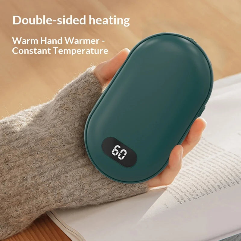 Rechargeable Hand Warmer with Digital Display