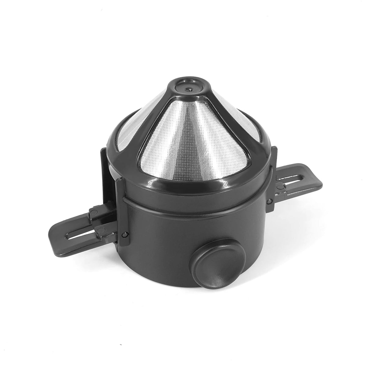 Foldable Stainless Pour-Over Coffee Dripper — Collapsible Filter Cone
