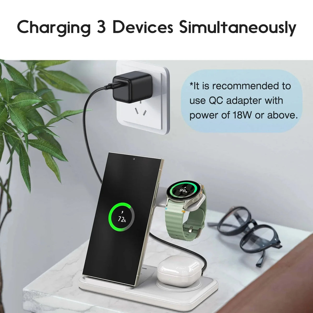 3-in-1 Wireless Charging Station