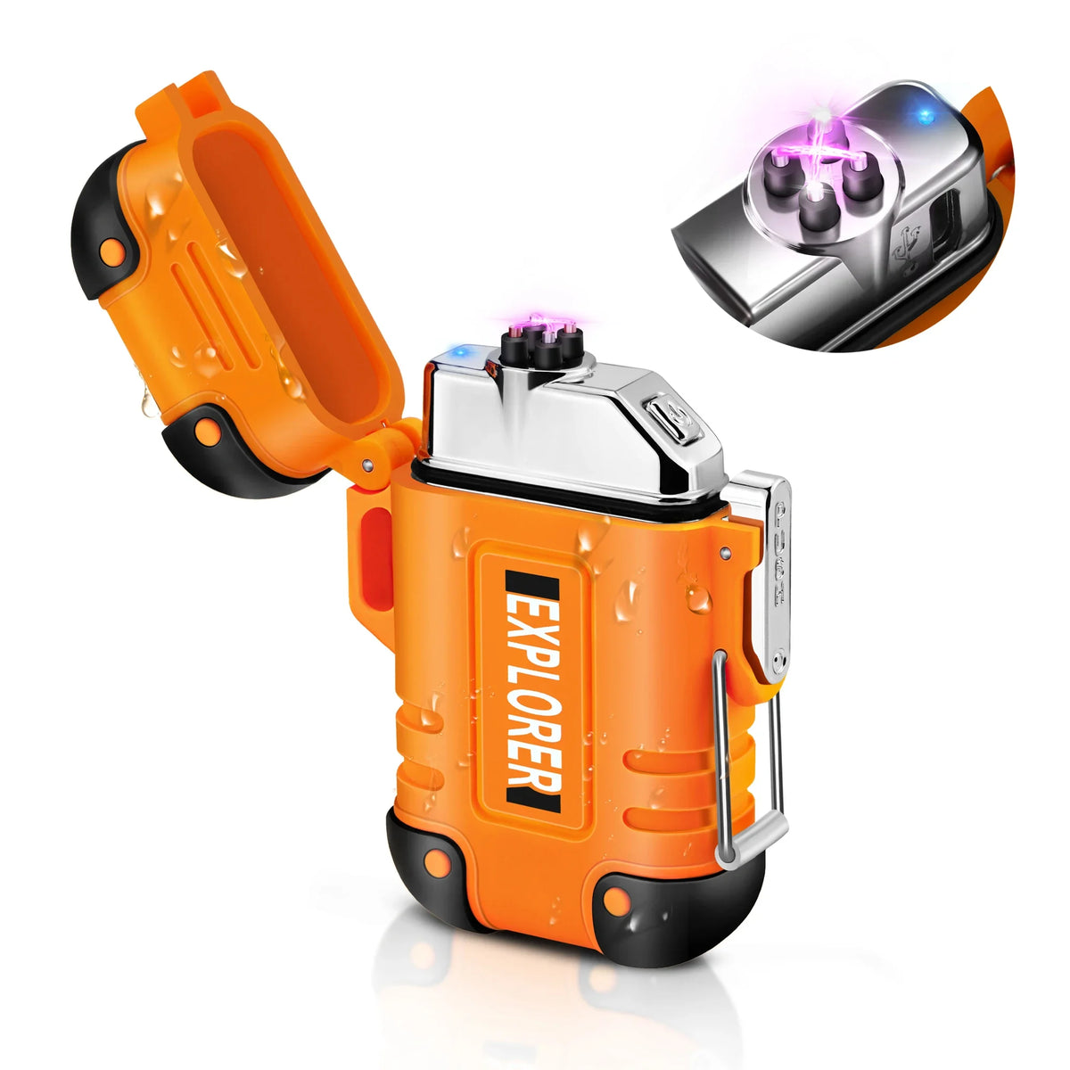 Rechargeable Double Arc Lighter — Windproof Plasma