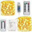 Copper-Wire Fairy String Lights 10m — USB Fairy Lights with Remote & Timer