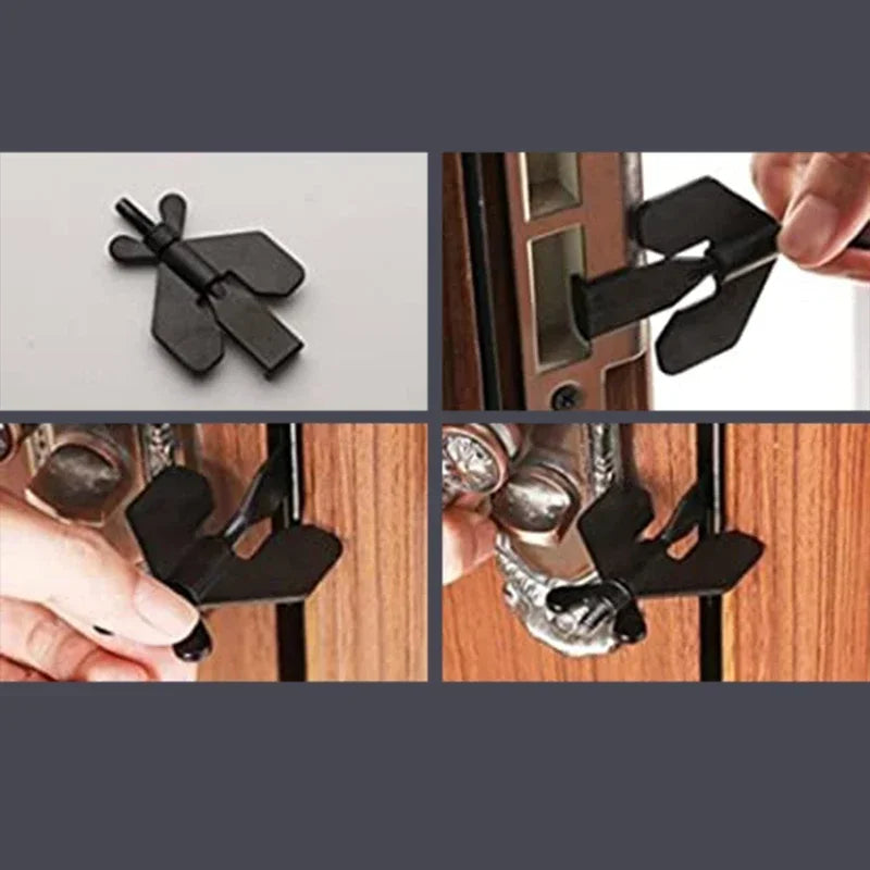 Portable Travel Door Lock — Stainless Steel Hotel & Home Privacy Security Lock