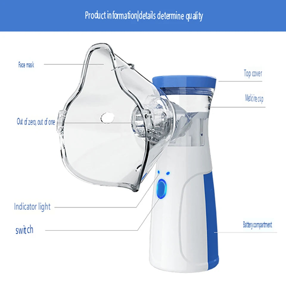 Nano Ionic Facial Steamer — Portable 2-in-1