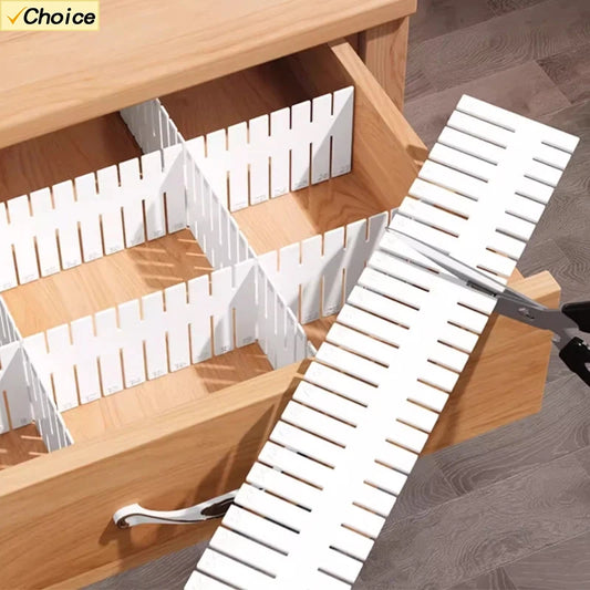 1/2/4/6/8 Pack Drawer Dividers for Clothes, 11.6''-19.6'' Adjustable Drawer Organizers 3.35'' High Expandable Separators