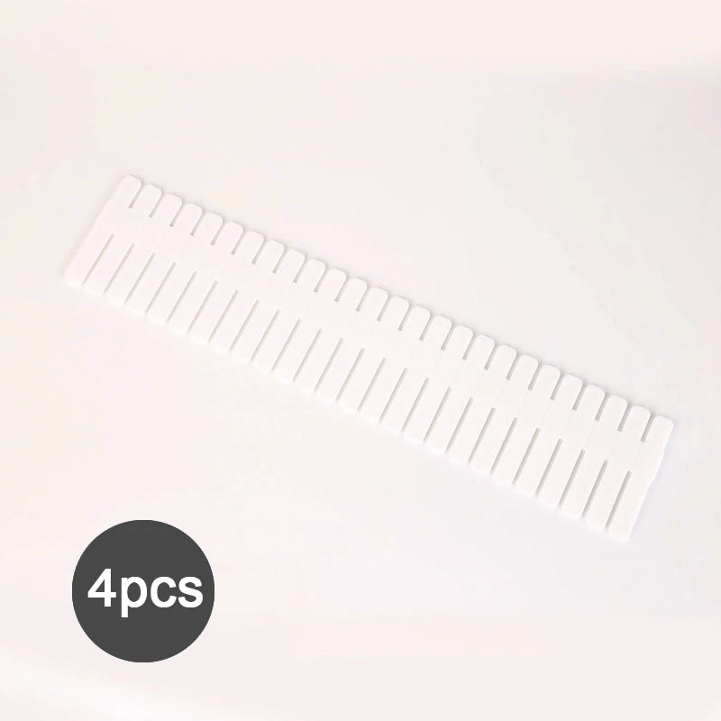 1/2/4/6/8 Pack Drawer Dividers for Clothes, 11.6''-19.6'' Adjustable Drawer Organizers 3.35'' High Expandable Separators