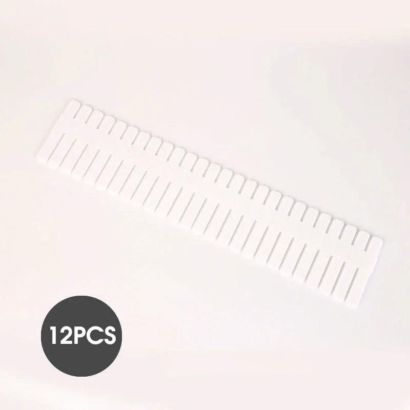 1/2/4/6/8 Pack Drawer Dividers for Clothes, 11.6''-19.6'' Adjustable Drawer Organizers 3.35'' High Expandable Separators