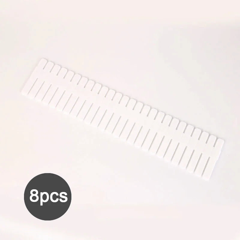 1/2/4/6/8 Pack Drawer Dividers for Clothes, 11.6''-19.6'' Adjustable Drawer Organizers 3.35'' High Expandable Separators