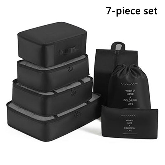 Packing Cubes Travel Set — 7-Piece Luggage Organizers