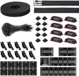 Complete Cable Management Kit — 146-Piece Organizer Set