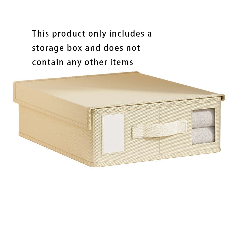 Fold-Flat Fabric Storage Boxes — 4-Pack