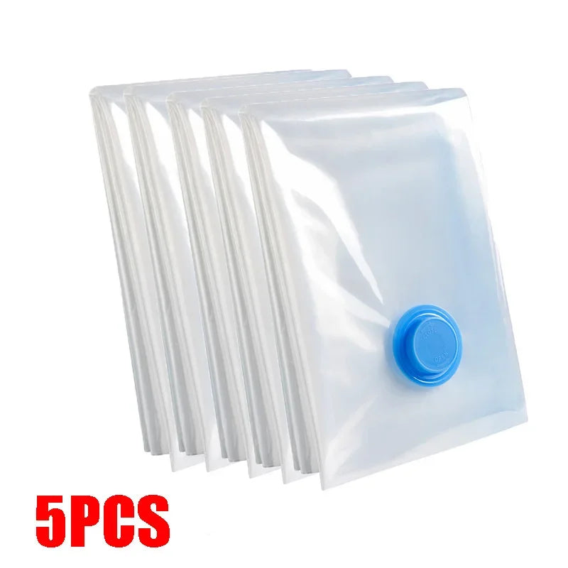 Space-Saver Vacuum Travel Bags — 3-Pack with Hand Pump