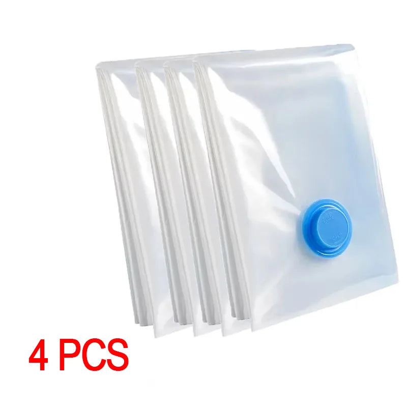 Space-Saver Vacuum Travel Bags — 3-Pack with Hand Pump