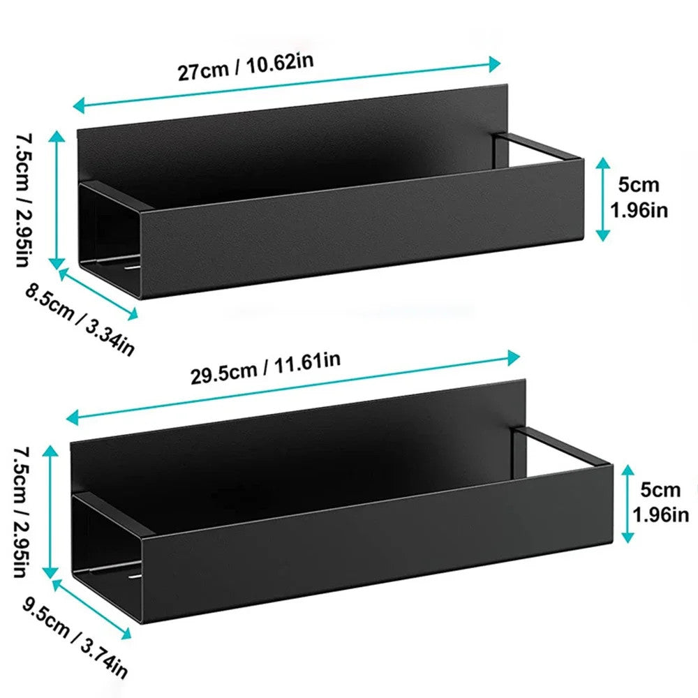 Magnetic Fridge Spice Rack — White, Foldable, No-Drill
